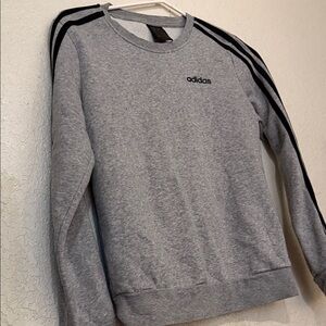 Adidas Men's Crewneck Gray Sweater